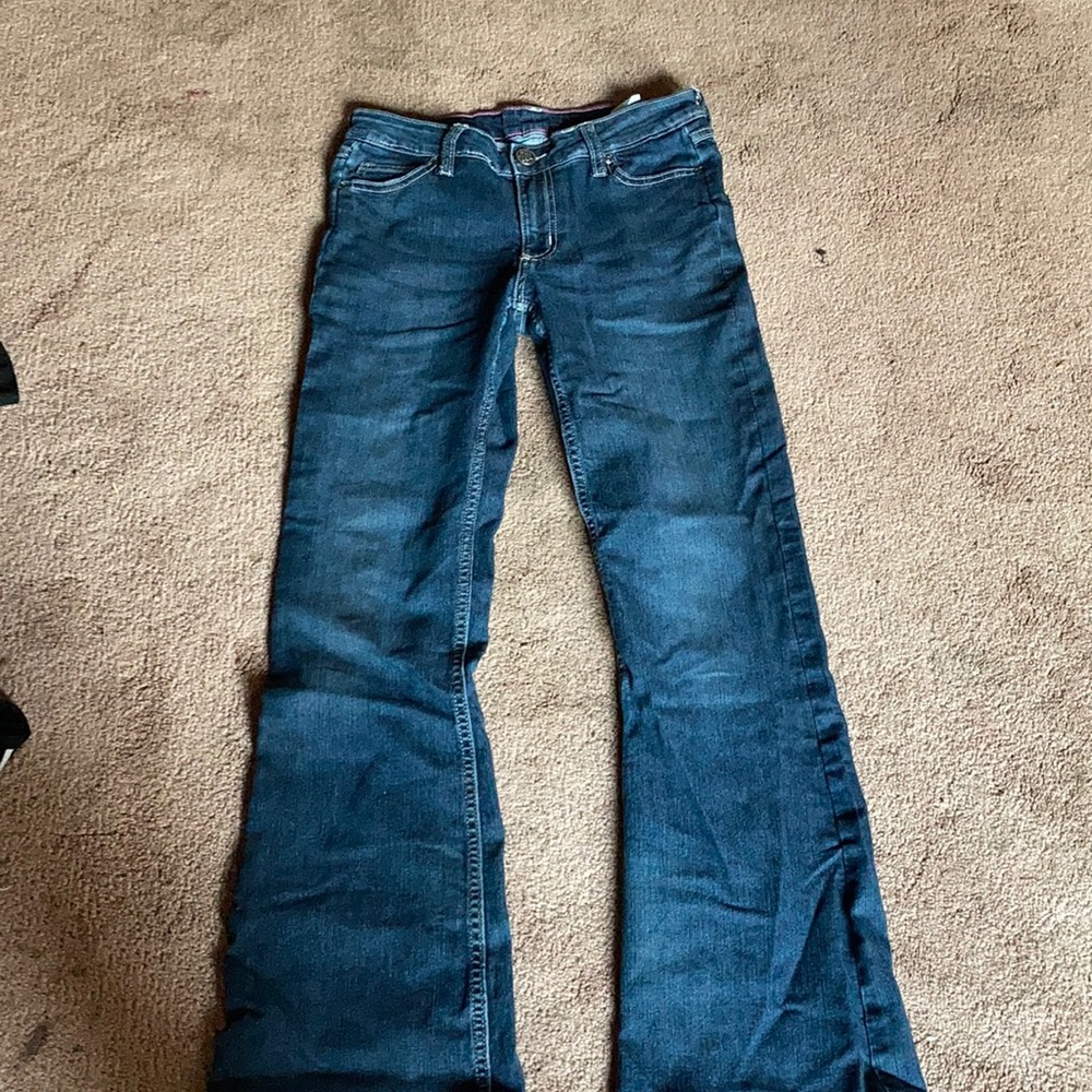 COPY - Girls wrangler boot cut jeans 14 slims